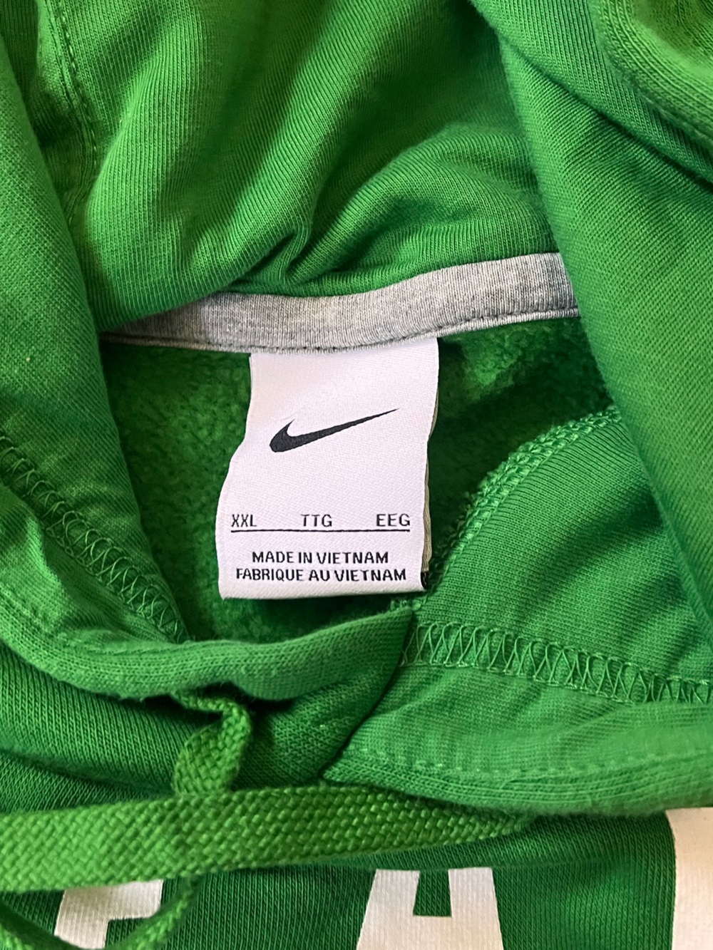 Nike Green TEAM USA Hoodie with White Lettering - Picture 4 of 4
